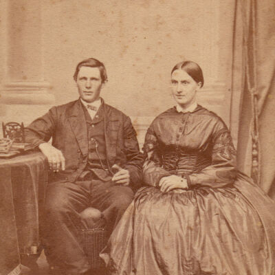 Rice-Fordyce Album 02, Photo 38 - James Asbury Rice [1836-1901] and Mary (Phillips) Rice [1845-1910]