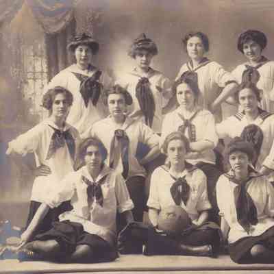 Waynesburg College Scrapbook, Photo 48 - Waynesburg College Women's Basketball Team, 1912