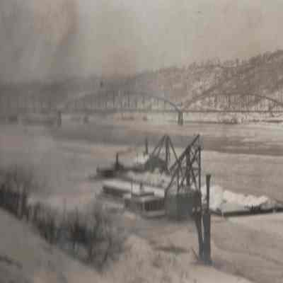 Greene County Album, Photo 40 - Monongahela River at Monongahela, Washington County, Pennsylvania