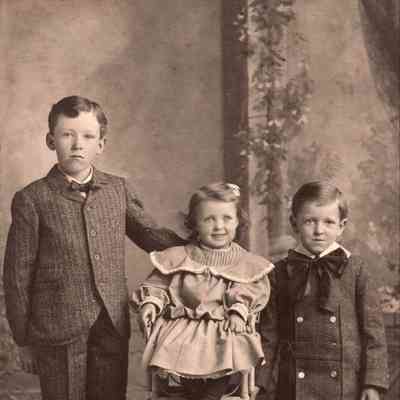 Harvey Call Thompson and Anna May (Morris) Thompson family