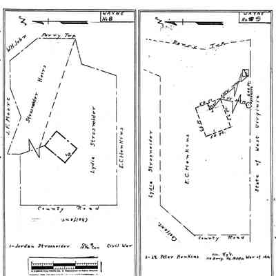 Strosnider - Wayne Township - Greene County - Pennsylvania - WPA Cemetery Plat