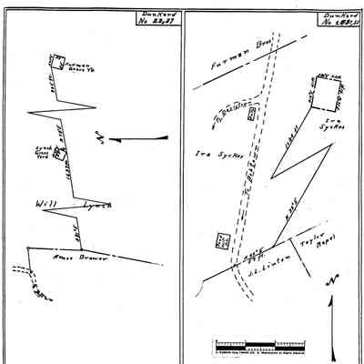 Lambert - Dunkard Township - Greene County - Pennsylvania - WPA Cemetery Plat: See WEB LINKS to DOWNLOAD high-resolution image.