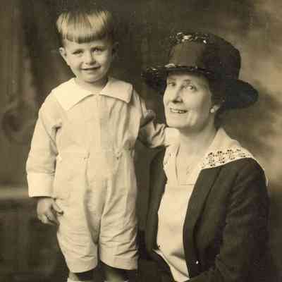 Cora (Miller) (Wright) Dulaney and her grandson Corbert William DeCoudres