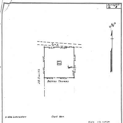 Thomas - Springhill Township - Greene County - Pennsylvania - WPA Cemetery Plat