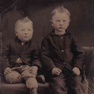 Grable-McGinnis Album, Photo 16 - Sons of Andrew Henley Cutright and Nancy Elizabeth Zimmers