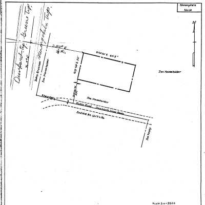 Donham - Monongahela Township - Greene County - Pennsylvania - WPA Cemetery Plat