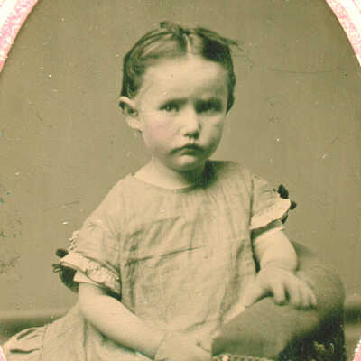 Staggers-Bowlby Album 01, Photo 12 - Martha Eva (Patterson) Blair, age 2 years