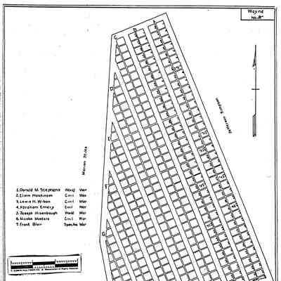 Blacksville - Wayne Township - Greene County - Pennsylvania - WPA Cemetery Plat