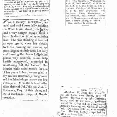 Elizabeth (Buchanan) McClelland Family Bible - Page 09