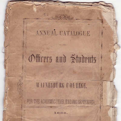 1858 - Annual Catalogue of the Officers and Students of Waynesburg College, for the Academic Year Ending September, 1858