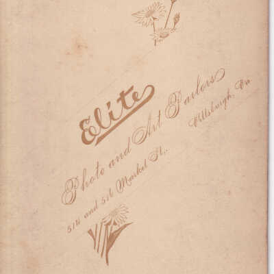 Kline-Moredock Album 01, Photo 20 - Reverse of image