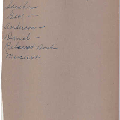 Kline-Moredock Album 01, Photo 12 - Reverse of image