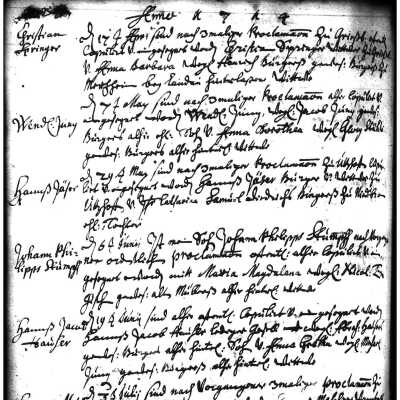 Marriage - Hauser-Jung (1714)