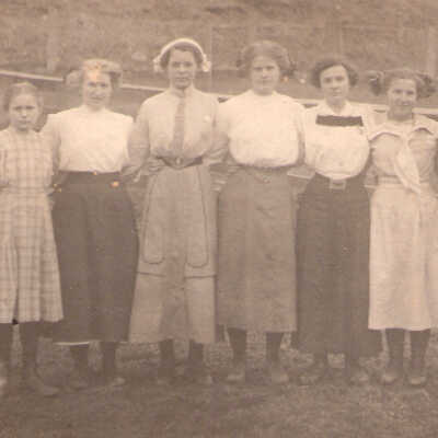 Goldie (Grimes) Parry [5th from left]