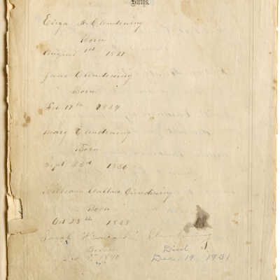 Archibald Clendening Family Bible - Page 2