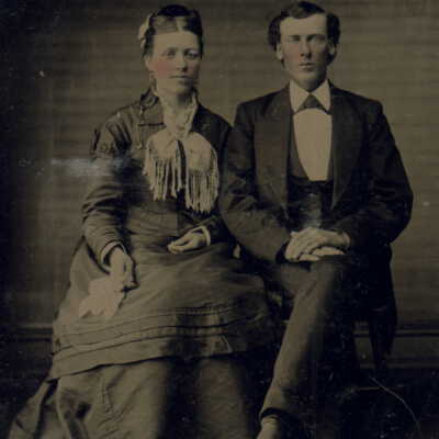 Silveus-Taylor Album 01, Photo 24 - George Washington Huey and Elizabeth (Taylor) Huey