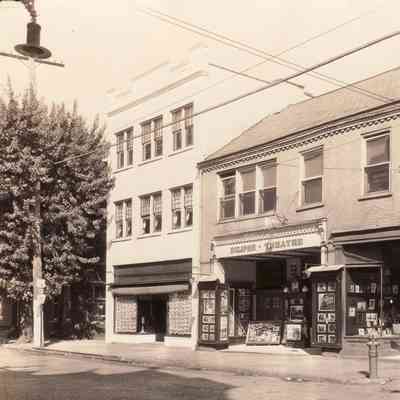 R. H. Goldberg Building (built 1925) and the Eclipse Theater (which became Wayne Theater in 1935)