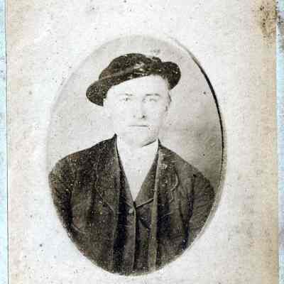 Vance-McFarland Album 01, Photo 18 - Believed to be Josephus McFarland [1833-1903]: See WEB LINKS to DOWNLOAD high-resolution image.