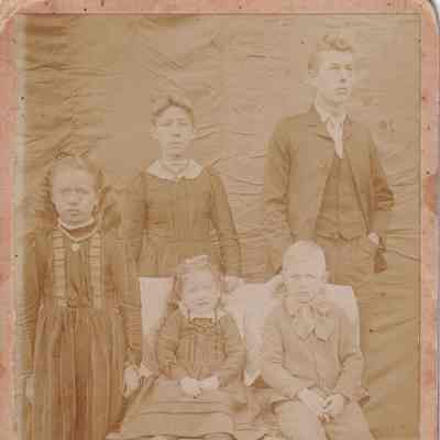 David Delaney and Hester Jane (Headlee) Delaney family: See WEB LINKS to DOWNLOAD high-resolution image.