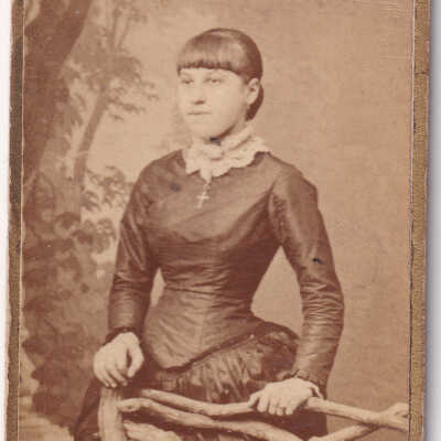 Ammons-Moredock Album 01, Photo 17 - Believed to be Sarah Jane "Jennie" (Sharpnack) Walton [1867-1942]