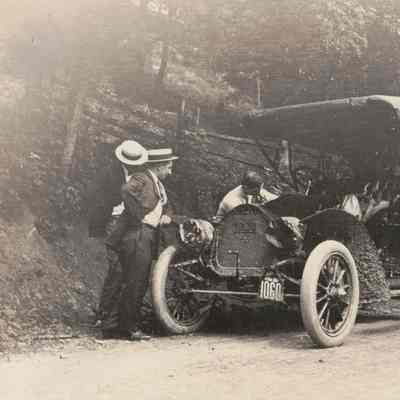 Greene County Album, Photo 20 - Car breakdown in Greene County, Pennsylvania