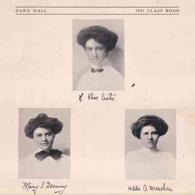 Mary Inghram (Denny) Weaver [1891-1972] - Dana Hall Class Book (preparatory school for Wellesley College): See WEB LINKS to DOWNLOAD high-resolution image.