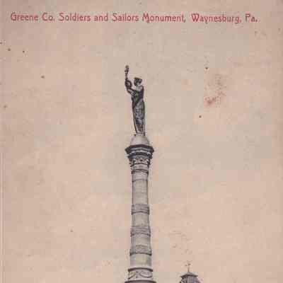 Soldiers and Sailors Monument - Monument Park, Waynesburg, Greene County, Pennsylvania