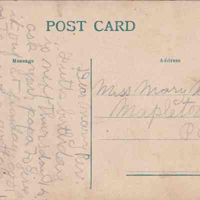 Postcard message: See WEB LINKS to DOWNLOAD high-resolution image.