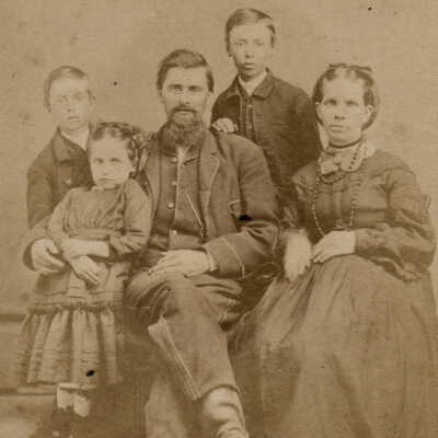 Wesley Throckmorton and Catharine (Braden) Throckmorton family