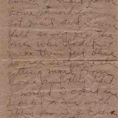 Floyd T. Hickman - World War I Letter - Page 2: See WEB LINKS to DOWNLOAD high-resolution image.