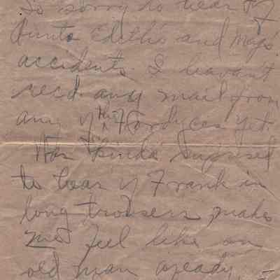 Floyd T. Hickman - World War I Letter - Page 3: See WEB LINKS to DOWNLOAD high-resolution image.