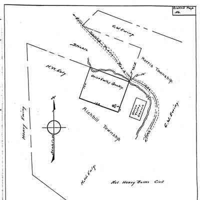 Union Valley - Richhill Township - Greene County - Pennsylvania - WPA Cemetery Plat: See WEB LINKS to DOWNLOAD high-resolution image.