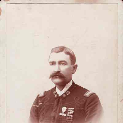 Pauley-Thompson Album, Loose Images - John Flenniken Pauley Sr. [1858-1929], Company K, 10th Pennsylvania Volunteer Infantry: See WEB LINKS to DOWNLOAD high-resolution image.