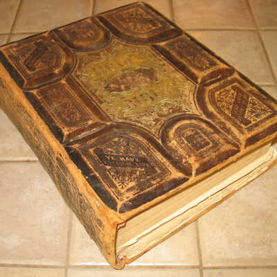 J. H. and Elizabeth (Throckmorton) Wood family bible records