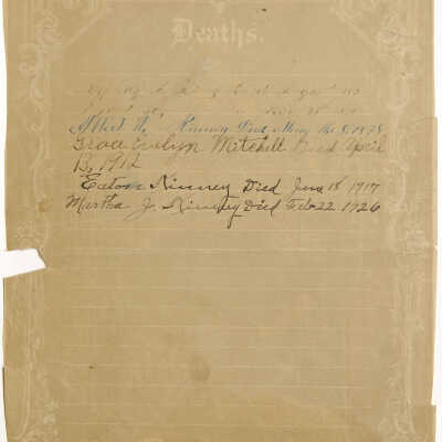Eaton Kinney Family Bible - Page 3