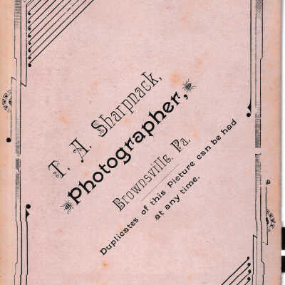 Kline-Moredock Album 01, Photo 28 - Reverse of image