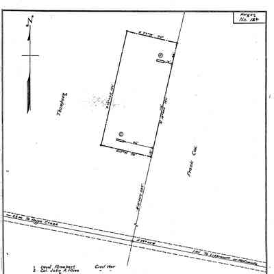 Thompson (a/k/a Huss, Heaton School House, Grimes School House) - Morgan Township - Greene County - Pennsylvania - WPA Cemetery Plat