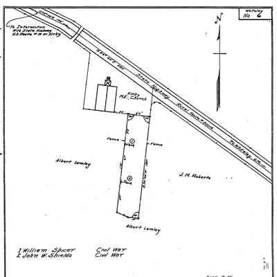 Kirby Methodist Episcopal Church - Whiteley Township - Greene County - Pennsylvania - WPA Cemetery Plat