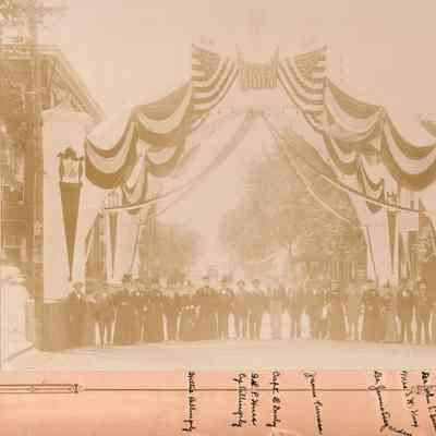 Centennial Celebration of Greene County, Pennsylvania, established 1796: See WEB LINKS to DOWNLOAD high-resolution image.