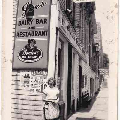 Washington Street, looking north from Strawberry Street (near the Armory) towards Franklin Street, in Waynesburg, Greene County, Pennsylvania