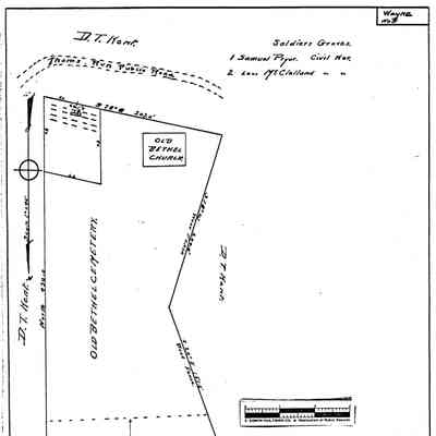 Bethel - Wayne Township - Greene County - Pennsylvania - WPA Cemetery Plat