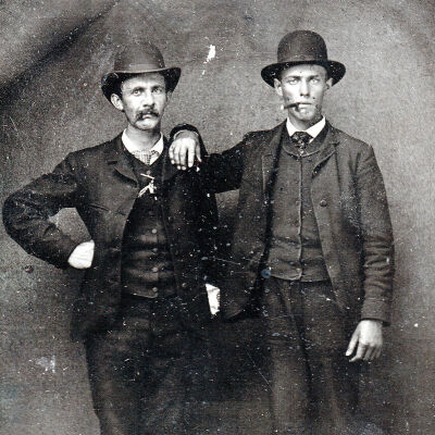 Ammons-Moredock Album 01, Photo 25 - Stephen Crayne Kendall [1861-1925] and John Milton Ammons [1863-1944]