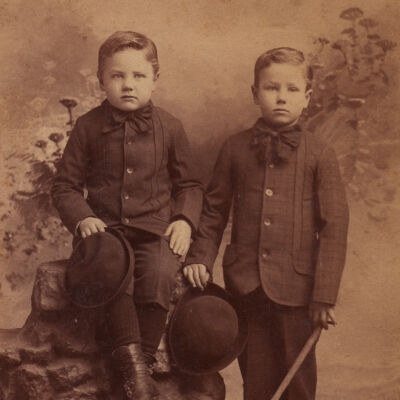 Rice-Fordyce Album 01, Photo 04 - John Lockwood Rice [1886-1964] and James Earsel Rice [1884-1953]