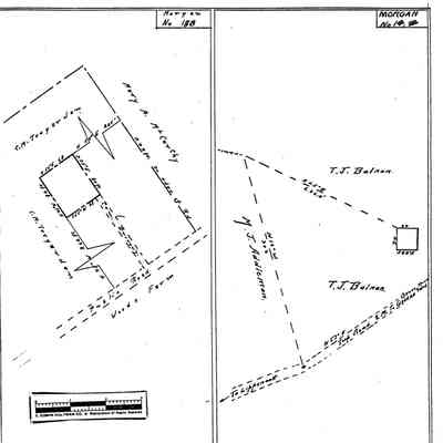 T. J. Balnan Farm - Morgan Township - Greene County - Pennsylvania - WPA Cemetery Plat