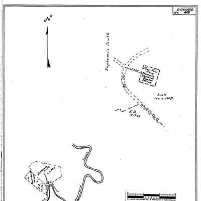 Paw Paw Stand Baptist Church - Dunkard Township - Greene County - Pennsylvania - WPA Cemetery Plat: See WEB LINKS to DOWNLOAD high-resolution image.