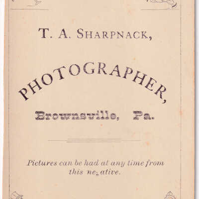 Kline-Moredock Album 01, Photo 08 - Reverse of image