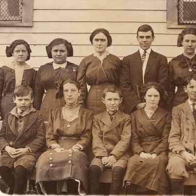 School students in Garards Fort, Greene Township, Greene County, Pennsylvania