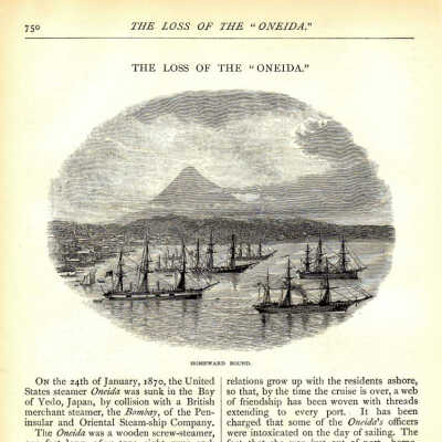 The Loss of the Oneida - article, Scribner's Monthly, September 1880