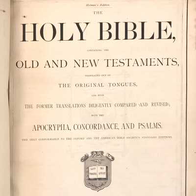 Title Page - Toothman Family Bible