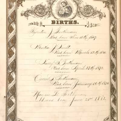 Births - Toothman Family Bible
